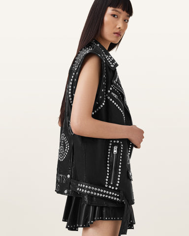 Billie 1994 Studded Leather Gilet