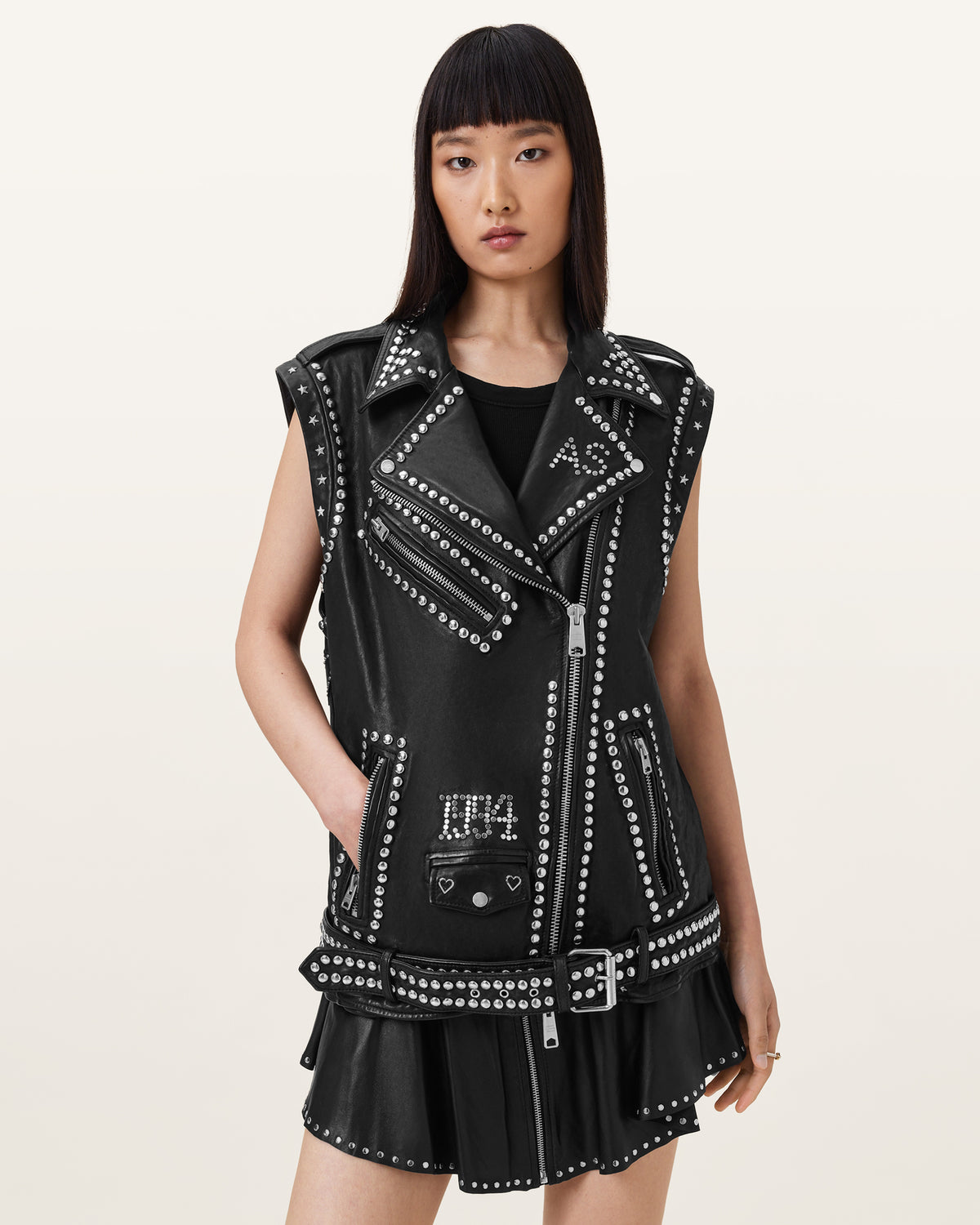 Billie 1994 Studded Leather Gilet