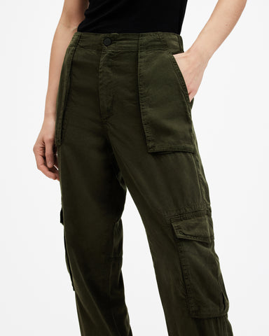 Freda Lightweight Denim Cargo Pants