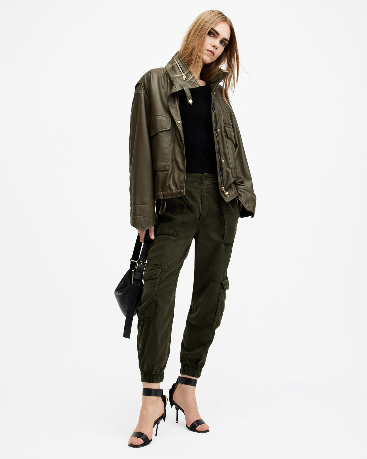 Freda Lightweight Denim Cargo Pants