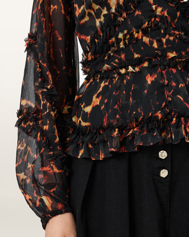 Silvie Ruffled Top