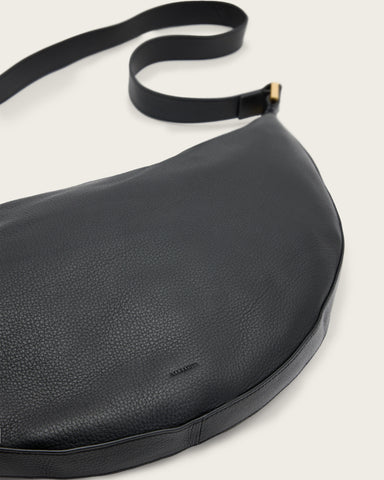 Half Moon Leather Crossbody Bag