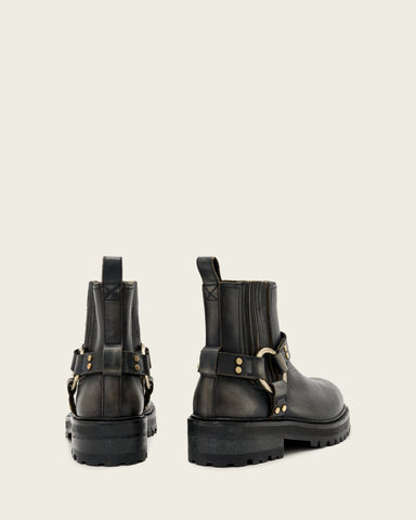Maddie Leather Biker Boots