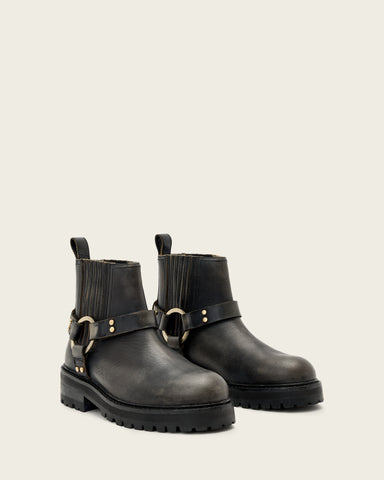 Maddie Leather Biker Boots
