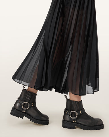 Maddie Leather Biker Boots