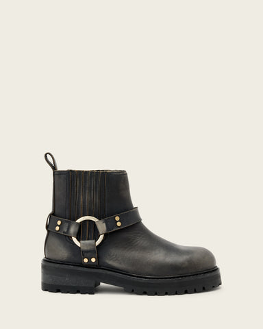 Maddie Leather Biker Boots