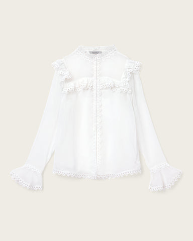 Ciara Sheer Lace Shirt