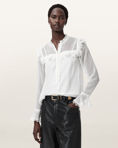 Ciara Sheer Lace Shirt