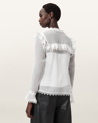 Ciara Sheer Lace Shirt