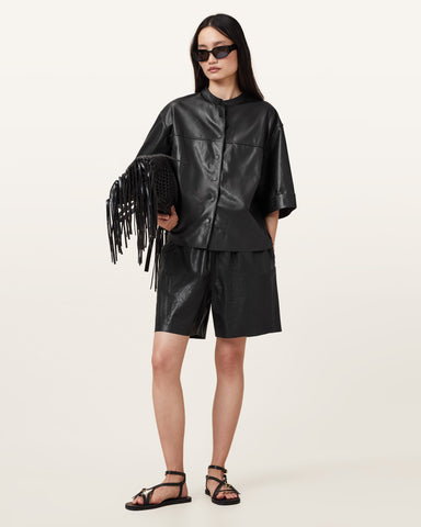 Arla Lea Leather Shorts