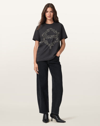 Drip Embellished Boyfriend T-Shirt