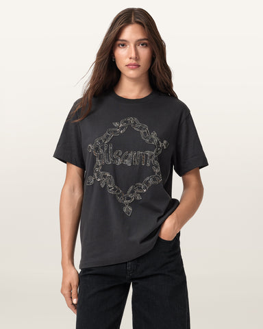 Drip Embellished Boyfriend T-Shirt