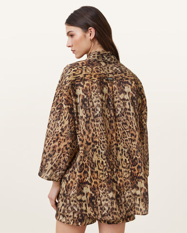 Charli Leopard Print Shirt