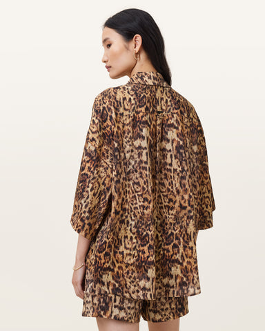 Charli Leopard Print Shirt