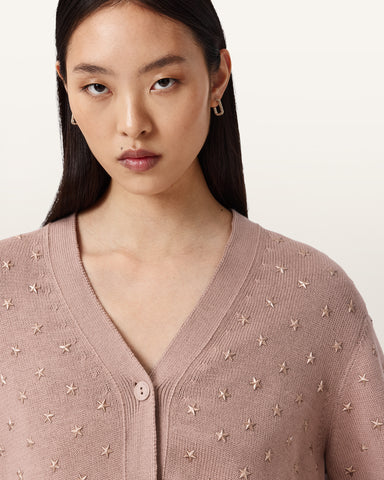 Mazzy Cropped Embellished Cardigan