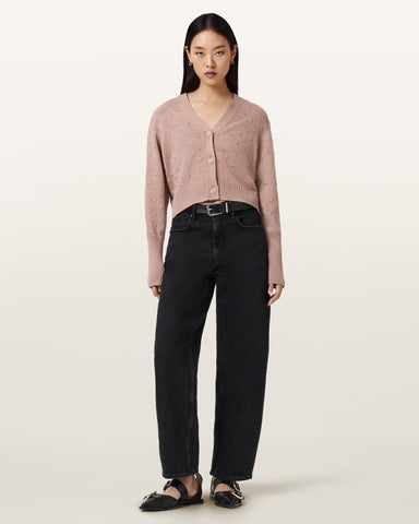 Mazzy Cropped Embellished Cardigan