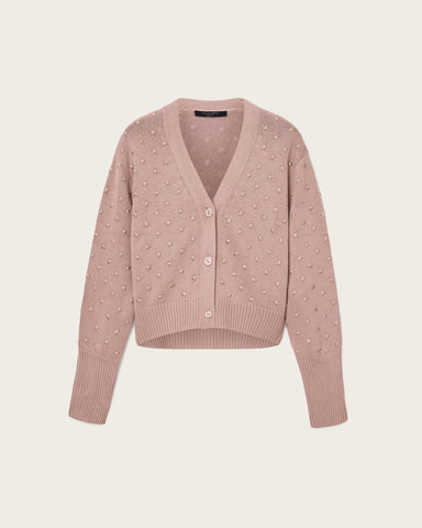 Mazzy Cropped Embellished Cardigan