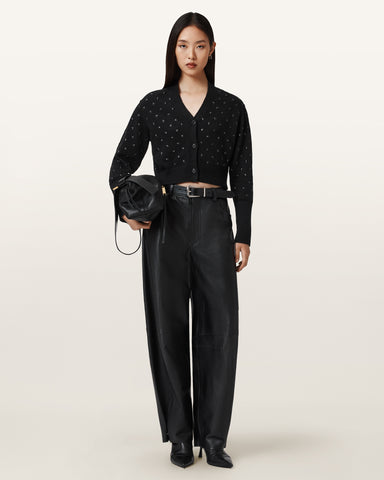 Mazzy Cropped Embellished Cardigan