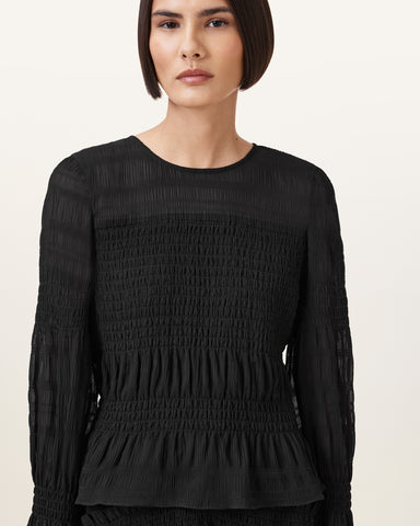 Pamela Flared Long Sleeve Top