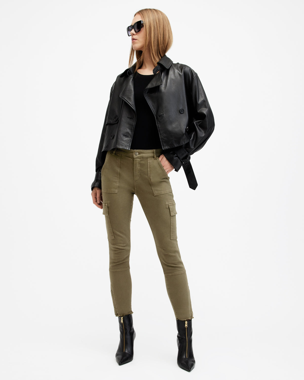 Duran Skinny Denim Cargo Jeans