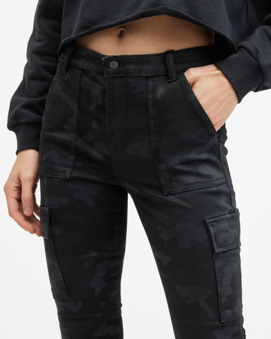Duran Camouflage Skinny Cargo Jeans