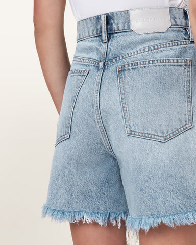 Doris Wide Leg Denim Shorts
