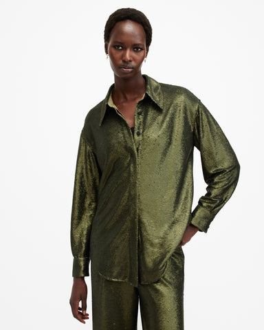 Charli Sequin Relaxed Fit Shirt