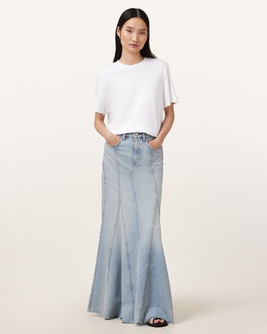 Alma Maxi Denim Skirt