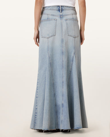 Alma Maxi Denim Skirt