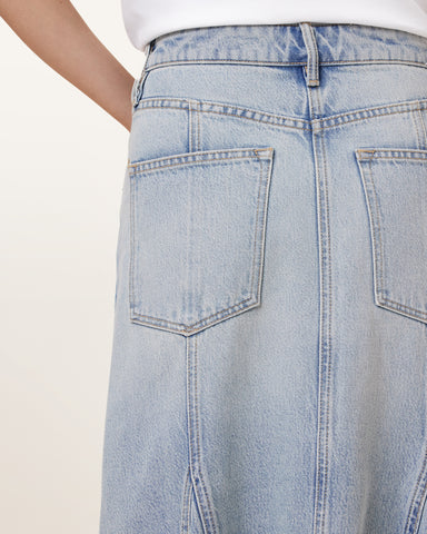 Alma Maxi Denim Skirt