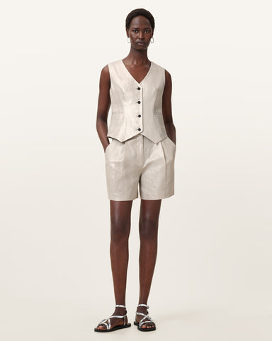 Averie Relaxed Fit Linen Shorts
