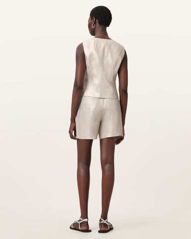 Averie Relaxed Fit Linen Shorts