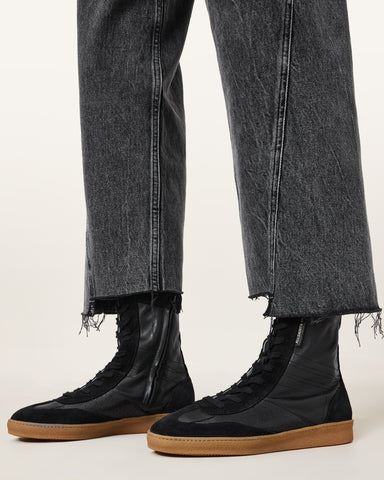 Louise Leather High Top Sneakers