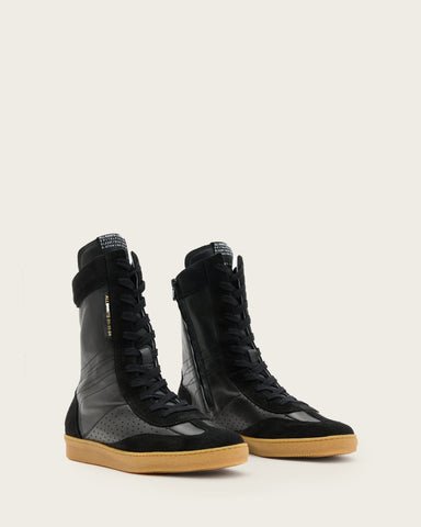 Louise Leather High Top Sneakers