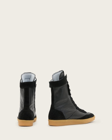 Louise Leather High Top Sneakers