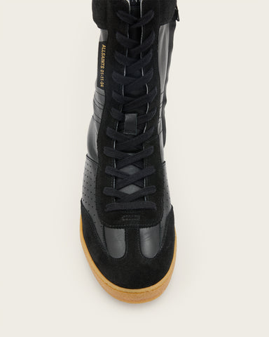 Louise Leather High Top Sneakers
