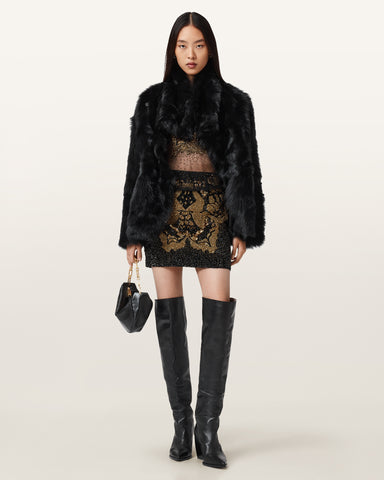 Jamilia Embellished Mini Skirt