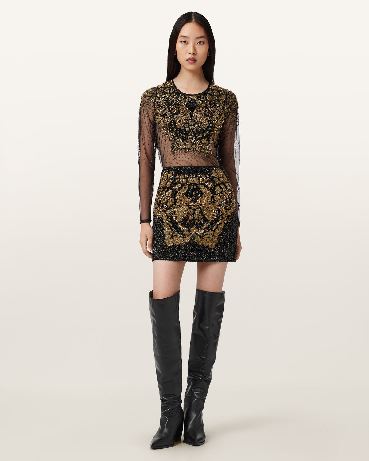 Jamilia Embellished Mini Skirt