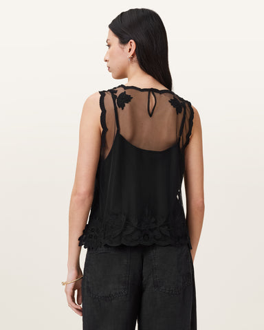 Rye Embroidered Sleeveless Top