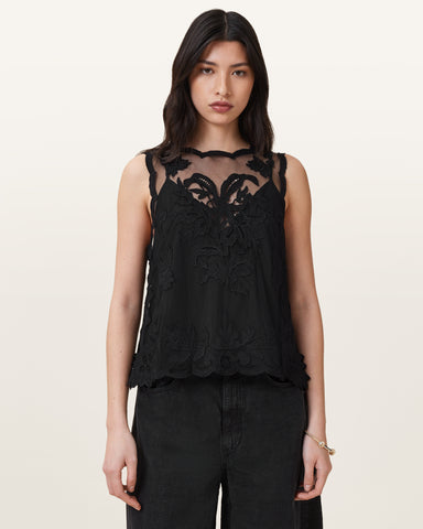 Rye Embroidered Sleeveless Top