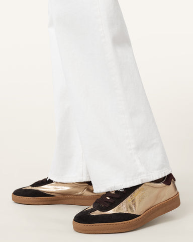 Thelma Metallic Leather Low Top Sneakers