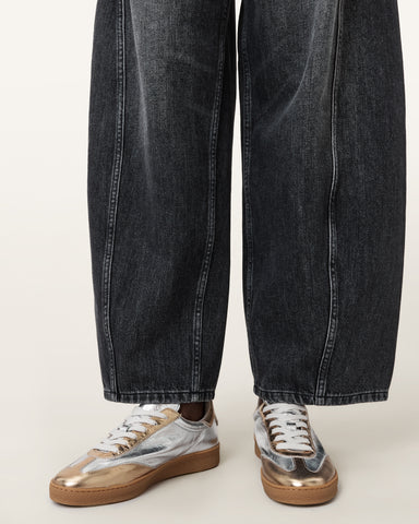 Thelma Metallic Leather Low Top Sneakers