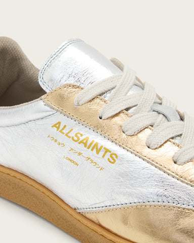 Thelma Metallic Leather Low Top Sneakers