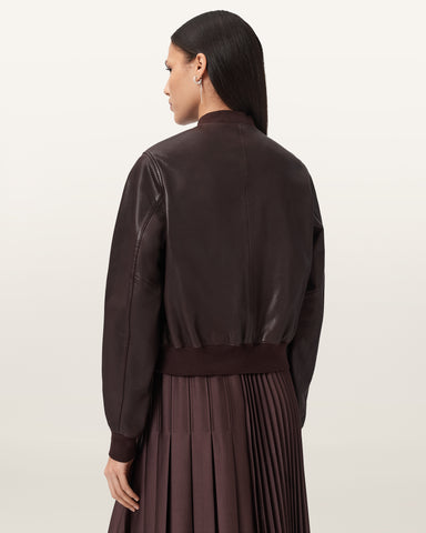 Orten Leather Bomber Jacket