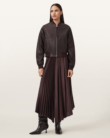 Orten Leather Bomber Jacket