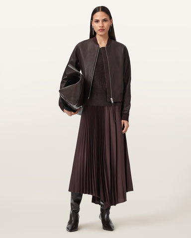 Orten Leather Bomber Jacket