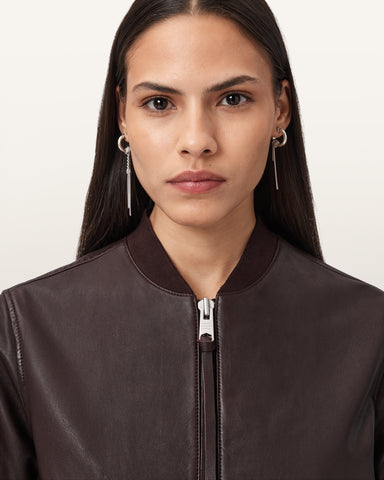Orten Leather Bomber Jacket