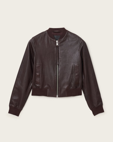 Orten Leather Bomber Jacket