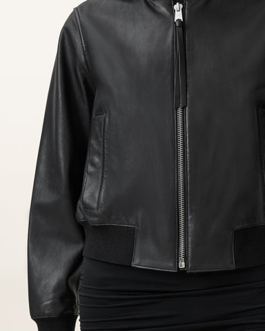 Orten Leather Bomber Jacket