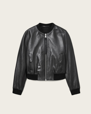Orten Leather Bomber Jacket